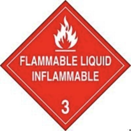 Accuform DOT PLACARD HAZARD CLASS 3  MPLSP4RM100 MPLSP4RM100